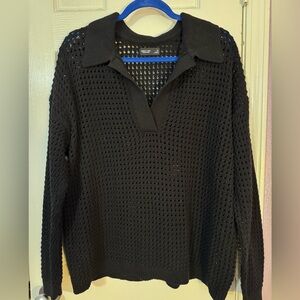 Simply Vera Vera Wang Black V-Neck Sweater